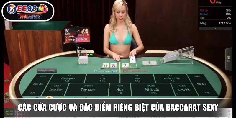 Baccarat Sexy Thế Giới Casino Trực Tuyến Quyến Rũ Và Cơ Hội 3 Các cửa cược và đặc điểm riêng biệt của Baccarat Sexy