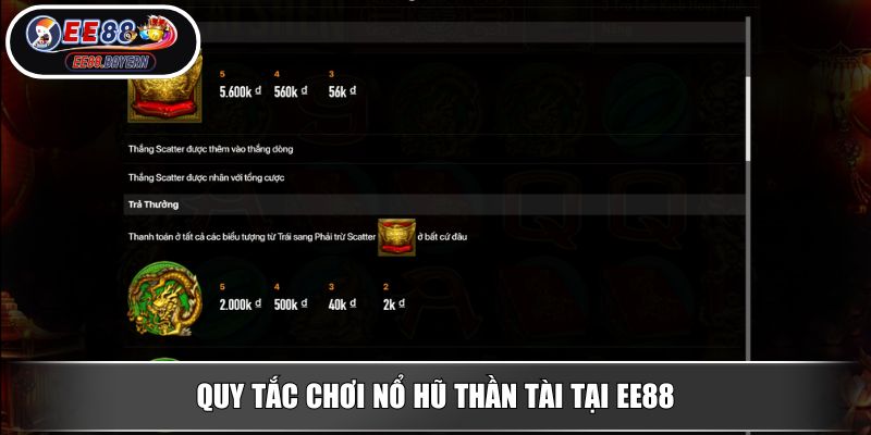 Nổ Hũ Thần Tài - Rinh Tài Lộc Nhận Thưởng Lớn Liền Tay 2025 3 Quy tắc chơi nổ hũ Thần Tài tại EE88