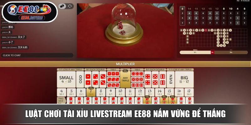 Tài Xỉu Livestream EE88 Khám Phá Thế Giới Cá Cược Đỉnh Cao 3 Luật chơi tài xỉu Livestream EE88 nắm vững để thắng