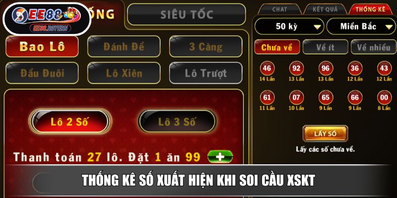 Soi Cầu XSKT Hiệu Quả Theo Phương Pháp Chính Xác Từ EE88 2 Thống kê số xuất hiện khi soi cầu XSKT