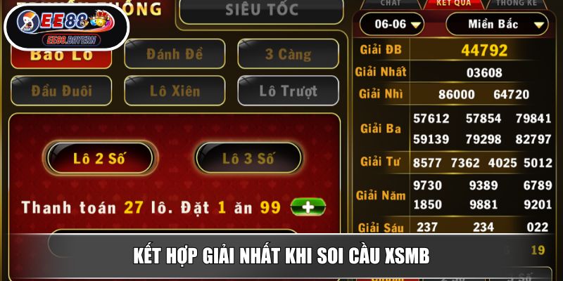 Soi Cầu XSMB Theo Phân Tích Và Phương Pháp Dự Đoán Từ EE88 3 Kết hợp giải nhất khi soi cầu XSMB