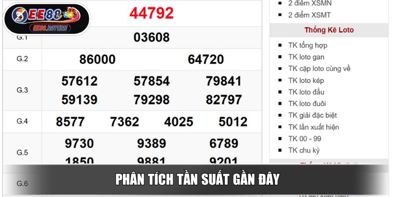Soi Cầu XSMB Theo Phân Tích Và Phương Pháp Dự Đoán Từ EE88 2 Phân tích tần suất gần đây
