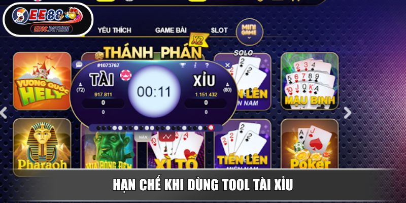 Tool Tài Xỉu - Đánh Giá Ưu Nhược Điểm Và Lưu Ý Khi Sử Dụng 3 Hạn chế khi dùng tool tài xỉu